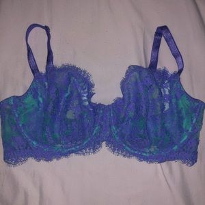 Teal/purple VS lace bra